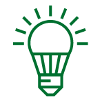 Lighbulb icon.